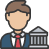 Here's an alt tag for the image: `Government official profile icon`