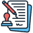 Here's a short alt tag for the image: `Edit document icon`