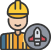 Here's an alt tag for the image: Smiling engineer holding rocket component.